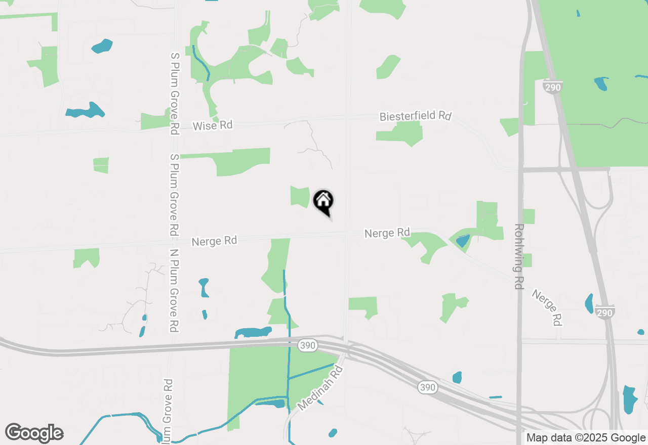 Map of 1642 Iowa Drive, Elk Grove Village, IL 60007