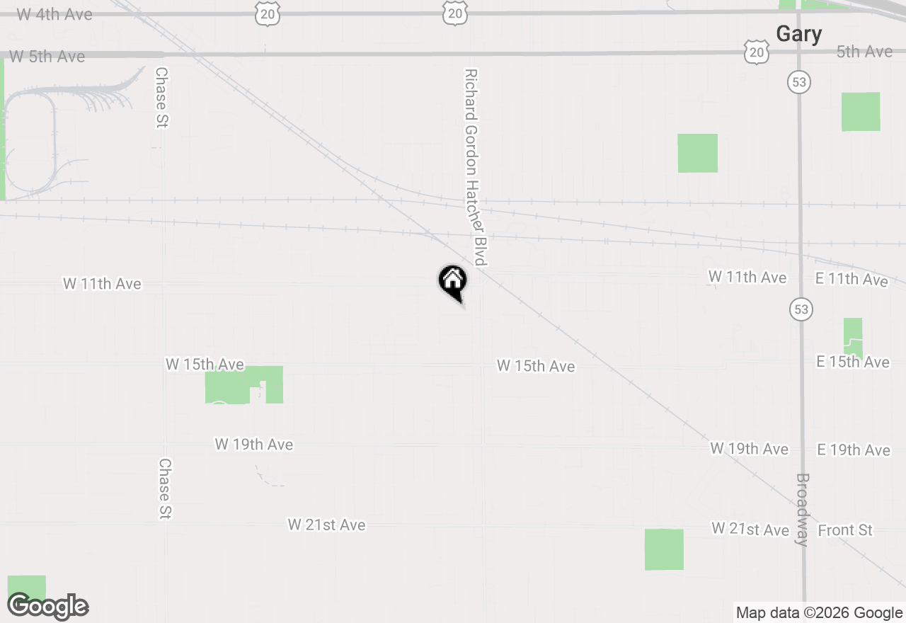 Map of 1665 W 12th Avenue, Gary, IN 46404