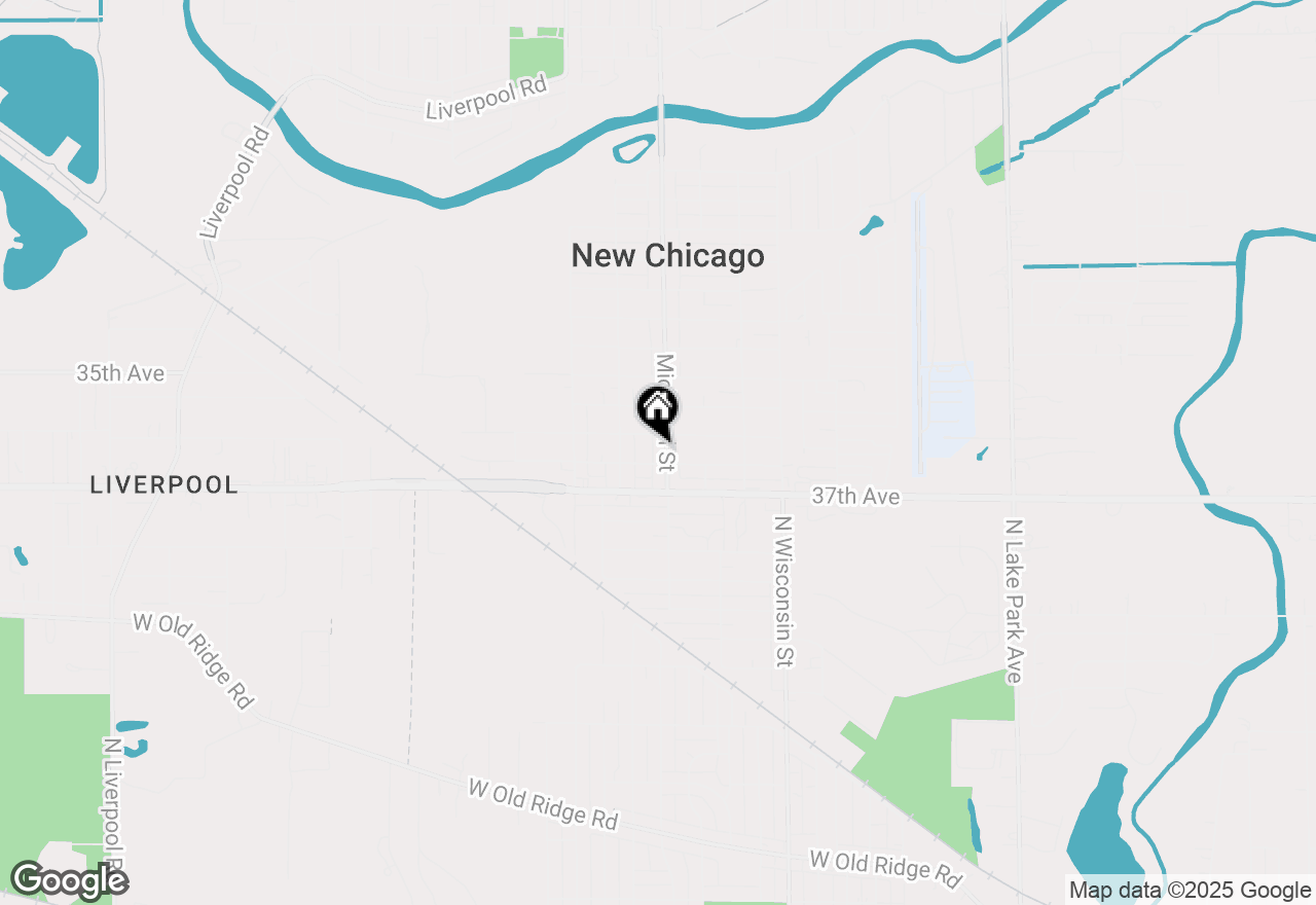 Map of 3616 Michigan Street, Hobart, IN 46342