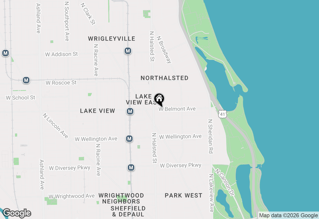 Map of 735 W Belmont Avenue #3F, Chicago, IL 60657