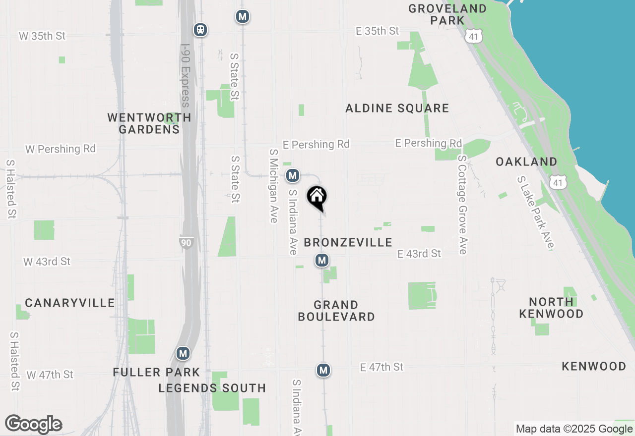 Map of 4137 S Prairie Avenue #3, Chicago, IL 60653