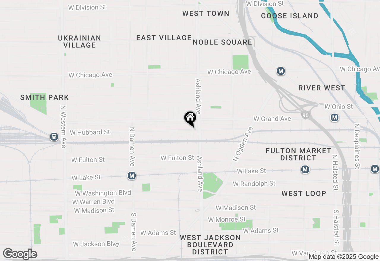 Map of 1639 W Hubbard Street, Chicago, IL 60622