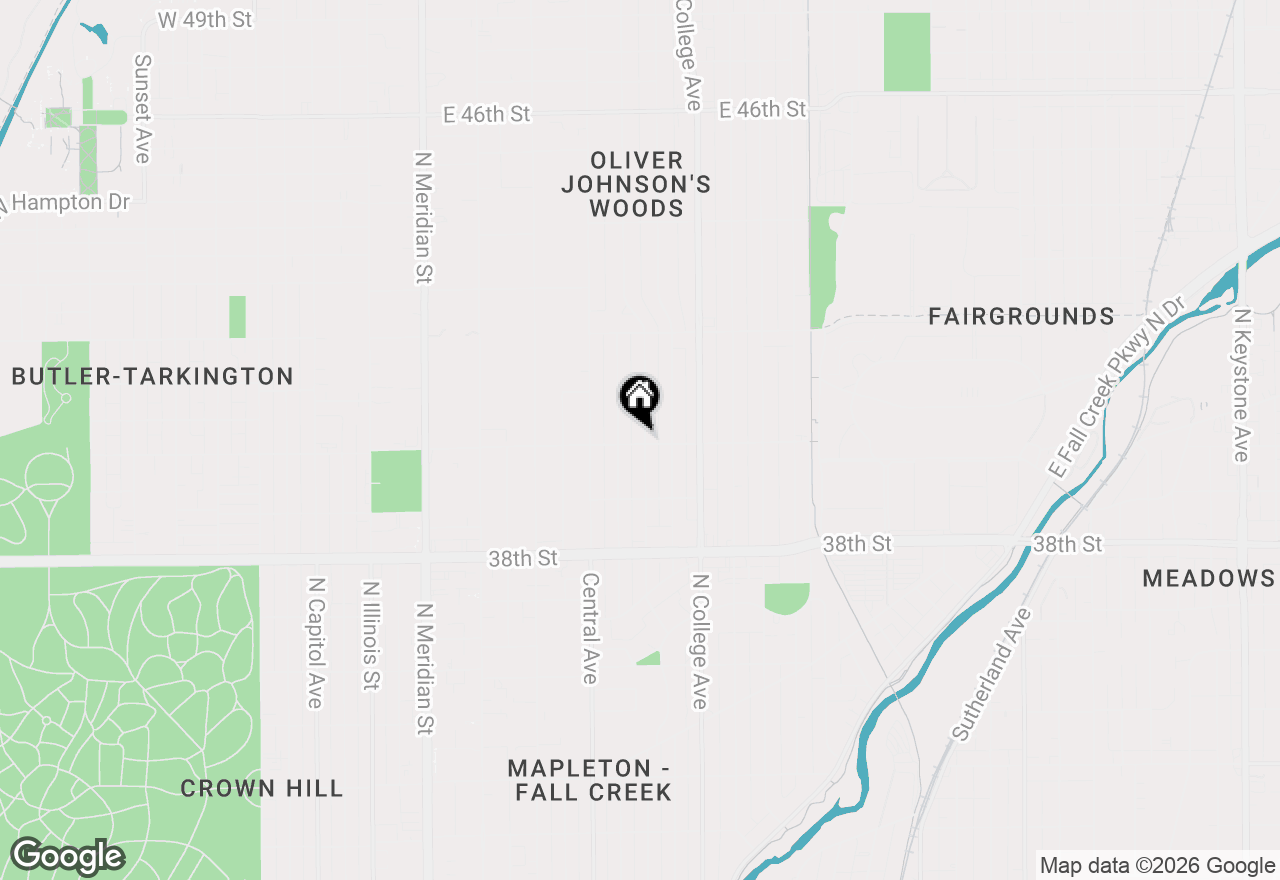Map of 4002 N Park Avenue #A, Indianapolis, IN 46205