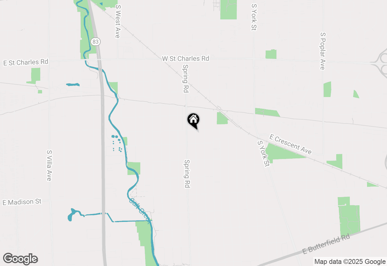 Map of 586 S Saylor Avenue, Elmhurst, IL 60126