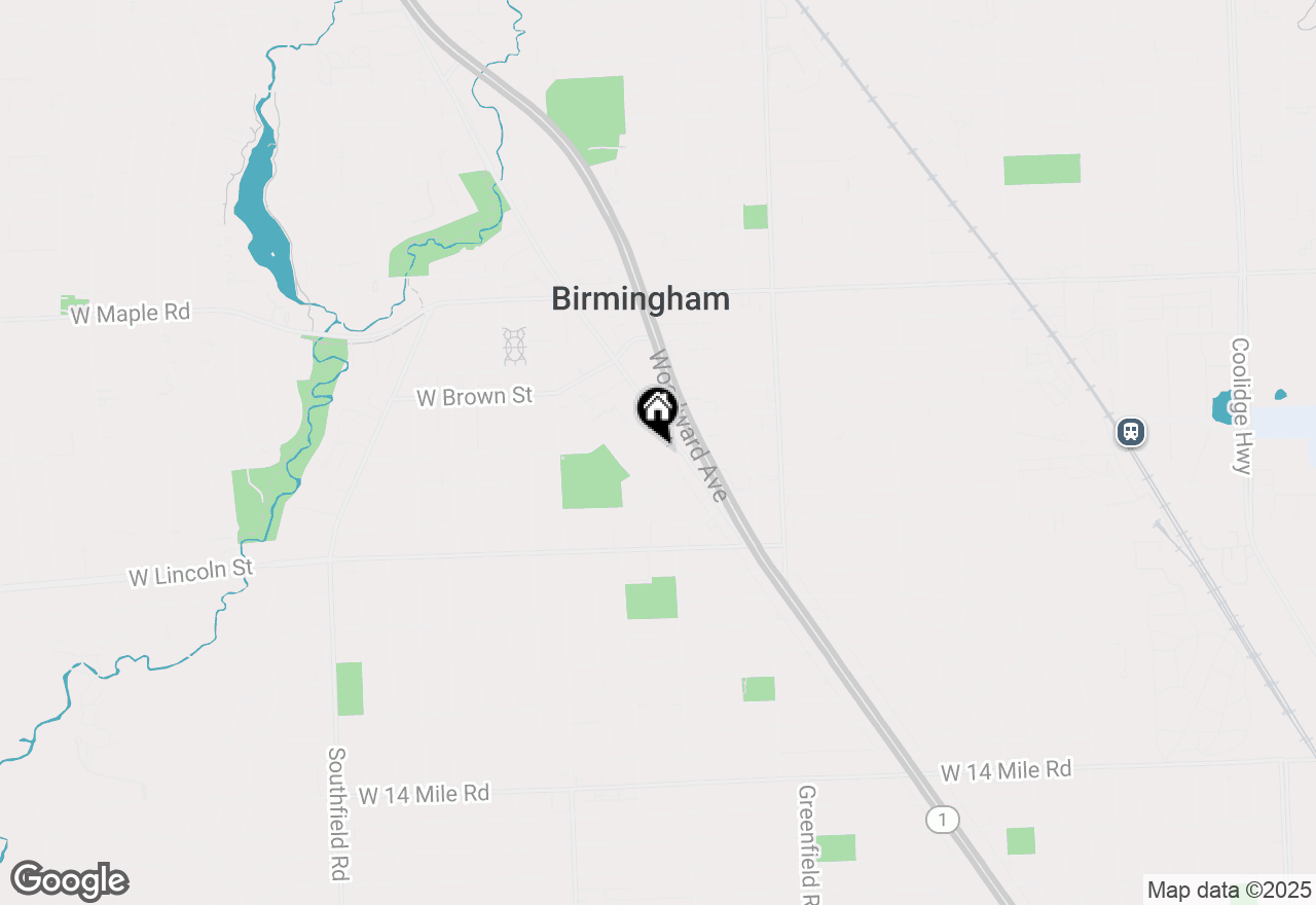 Map of 709 Ann Street, Birmingham, MI 48009