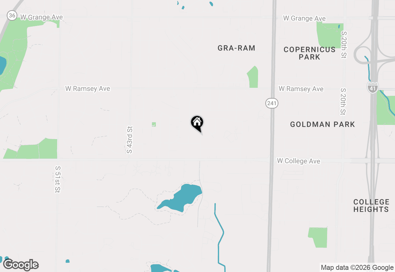 Map of 6155 S 35th St, Greenfield, WI 53221