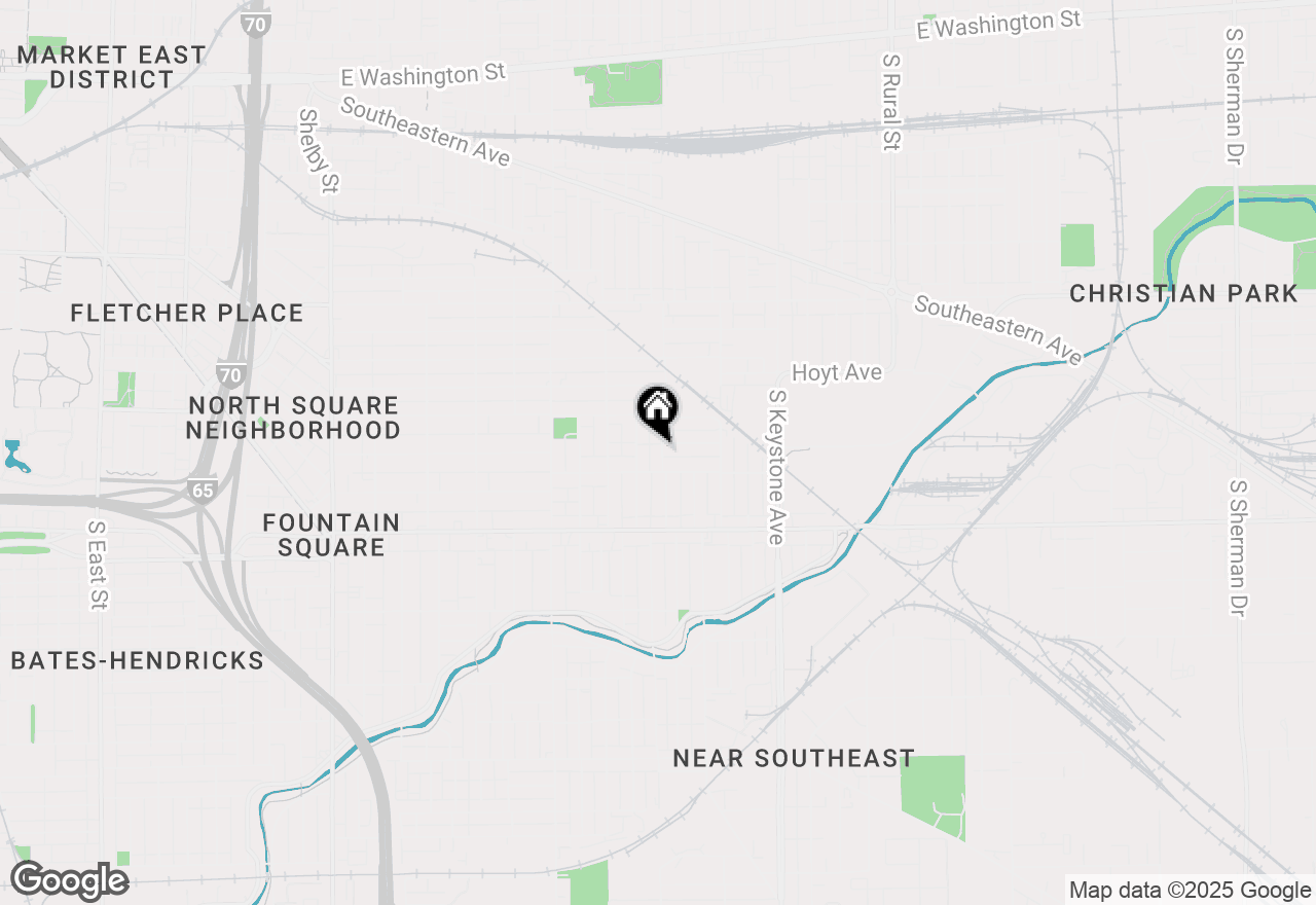 Map of 912 Harlan Street, Indianapolis, IN 46203