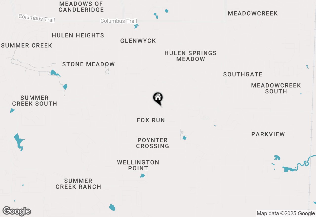 Map of 8708 Hunters Trail, Fort Worth, TX 76123