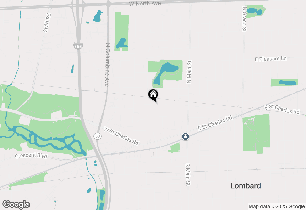 Map of 39 N Elizabeth Street, Lombard, IL 60148