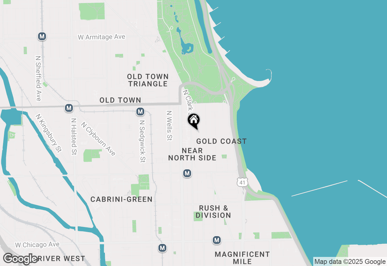 Map of 88 W Schiller Street #2301-03, Chicago, IL 60610