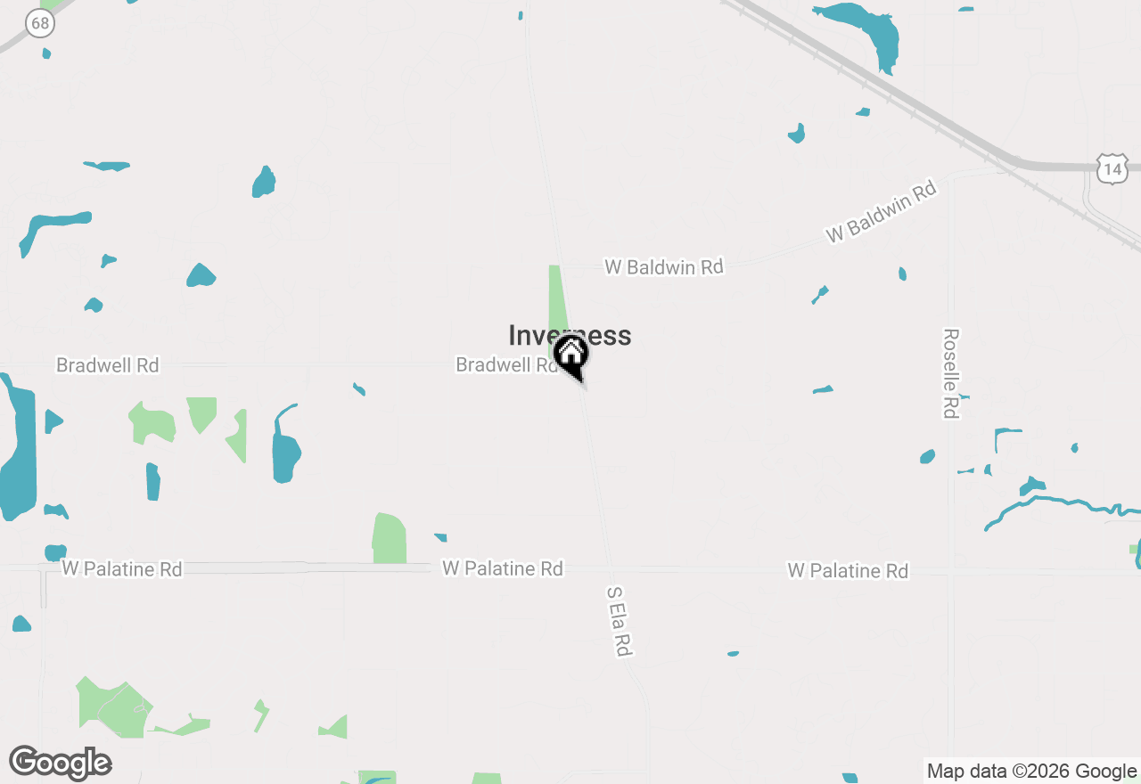 Map of 354 Ela Road, Inverness, IL 60067