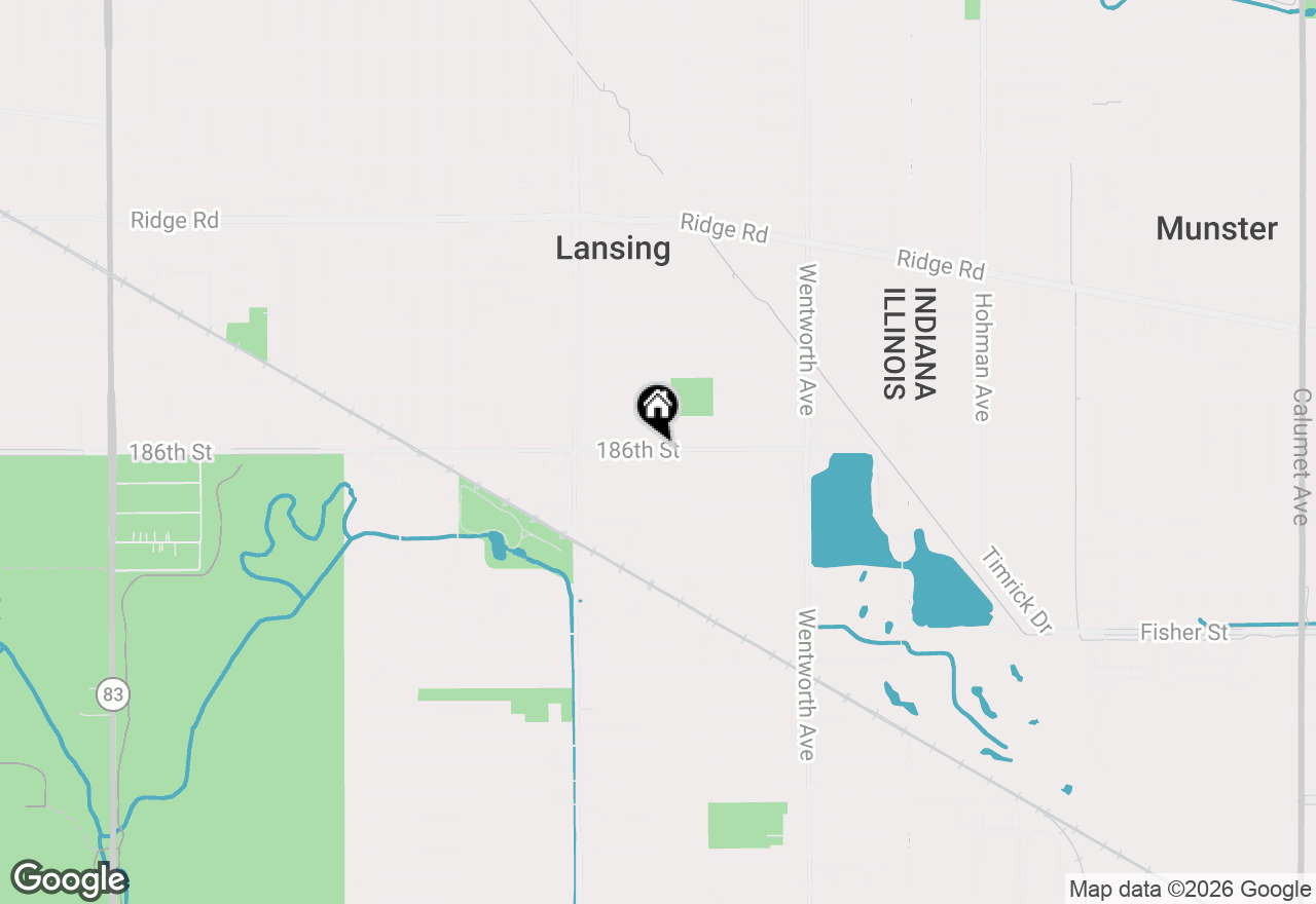 Map of 3310 186th Street, Lansing, IL 60438