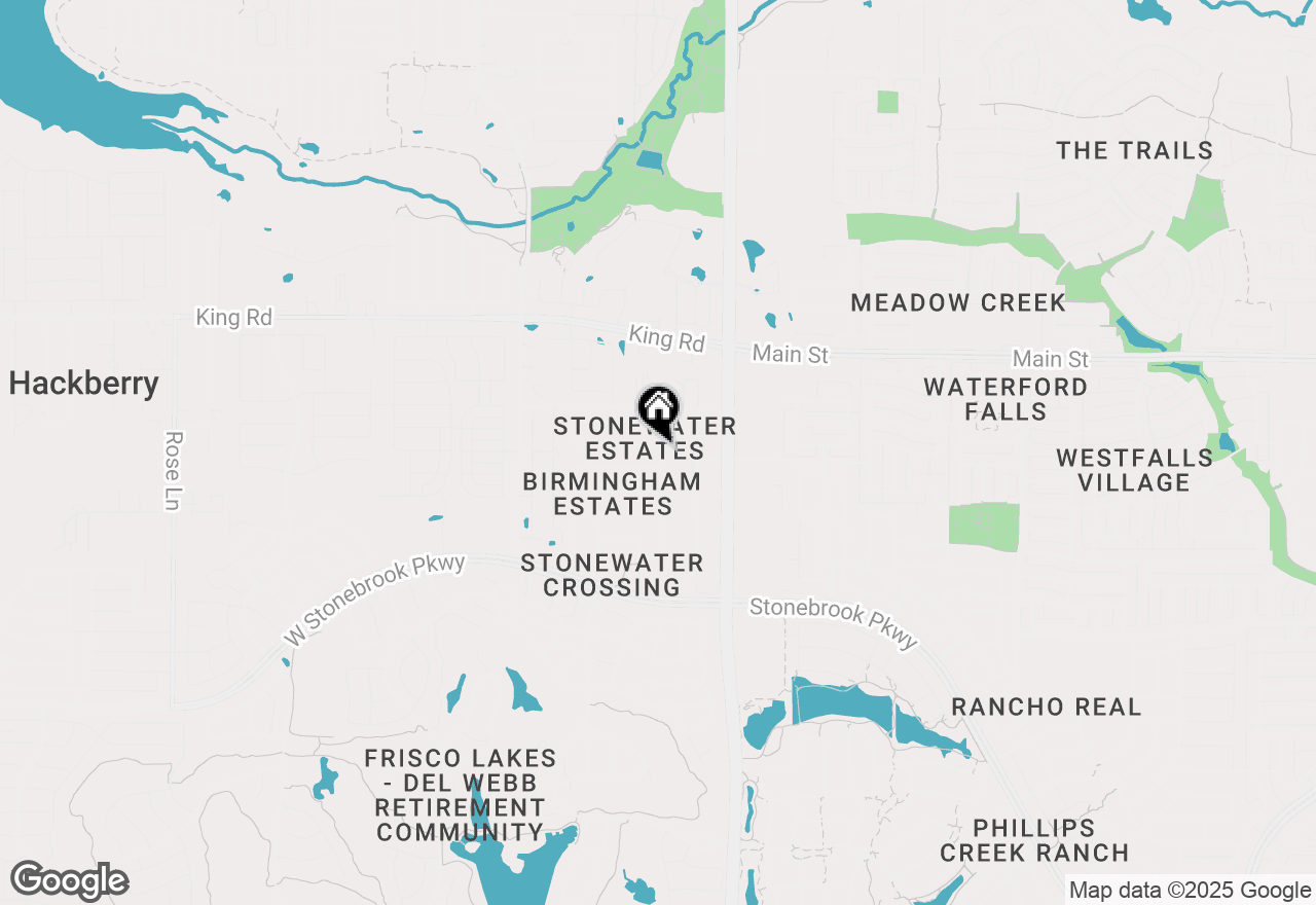 Map of 425 El Camino Drive, Frisco, TX 75036