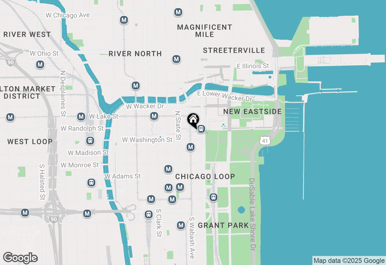 Map of 130 N Garland Court #3202, Chicago, IL 60602
