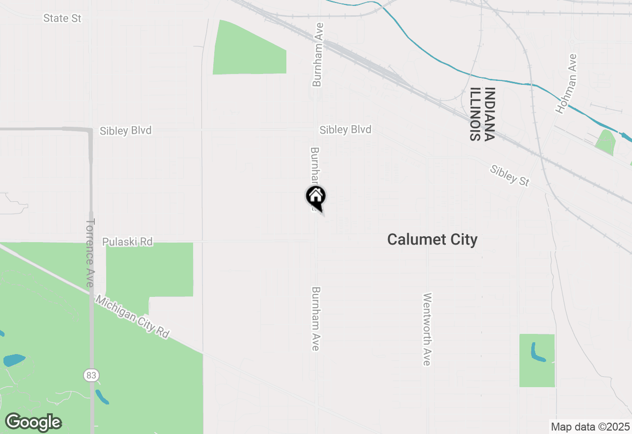 Map of 634 Burnham Avenue, Calumet City, IL 60409