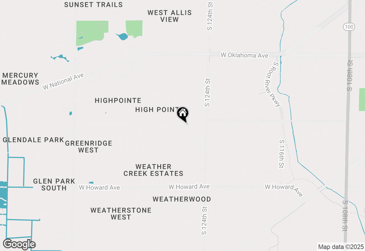 Map of 12625 W Eden Trl, New Berlin, WI 53151