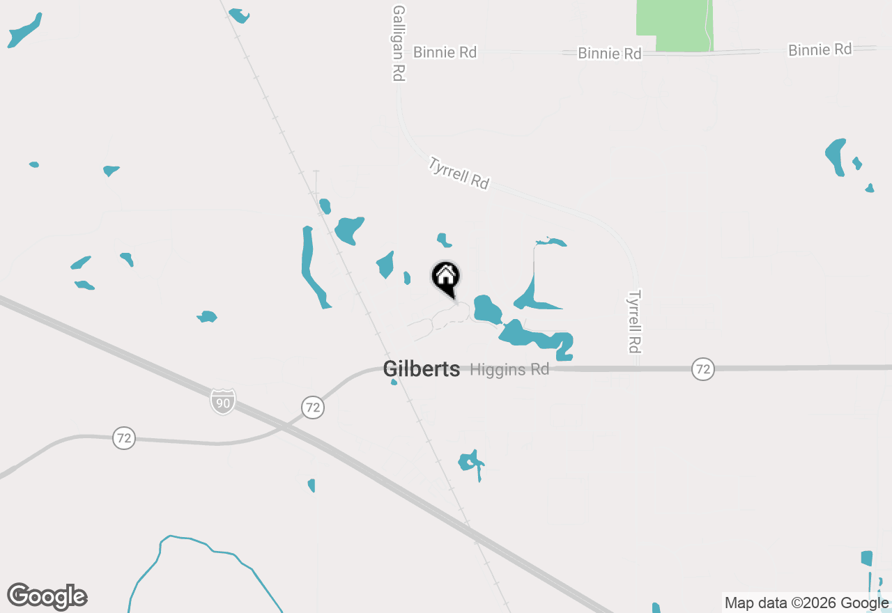 Map of 156 Jackson Street, Gilberts, IL 60136