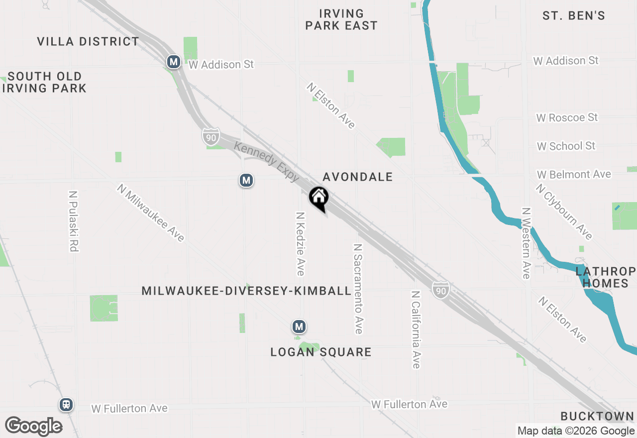 Map of 3037 N Troy Street #1E, Chicago, IL 60618