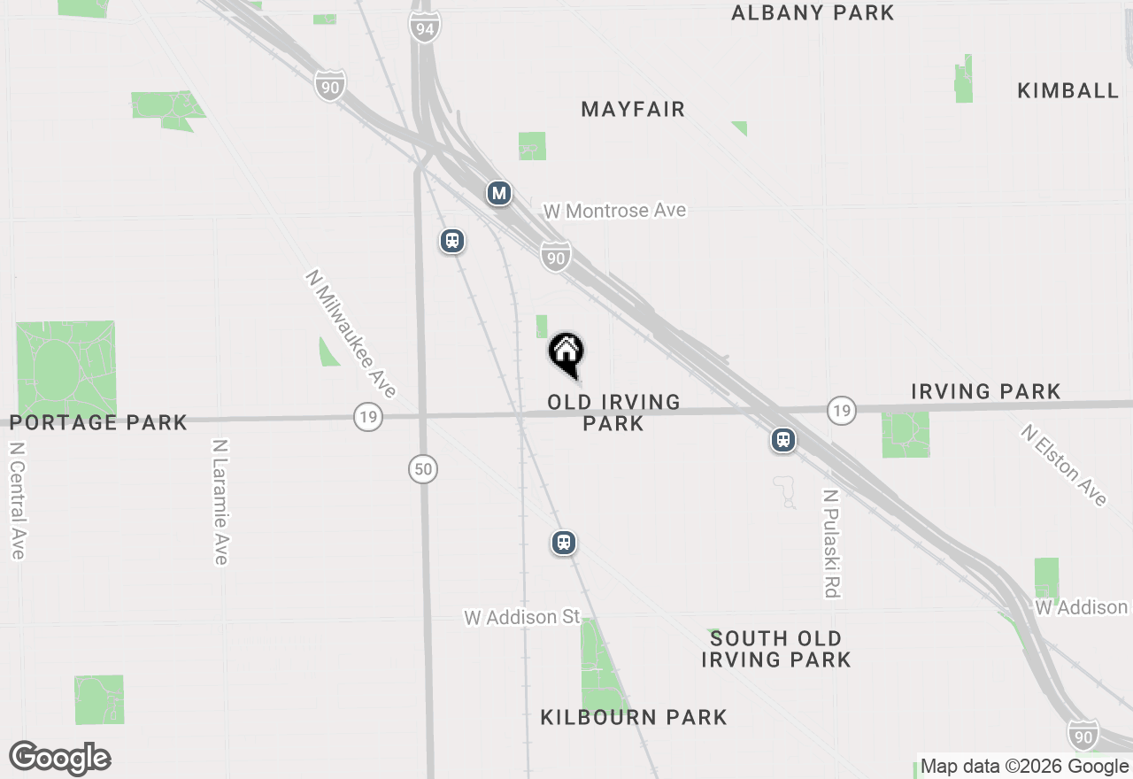 Map of 4027 N Kilbourn Avenue #G, Chicago, IL 60641