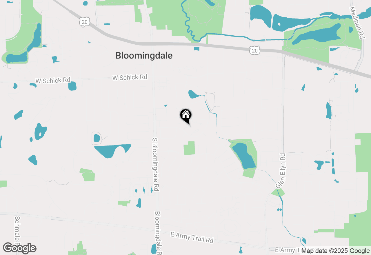 Map of 195 Duxbury Court #D, Bloomingdale, IL 60108