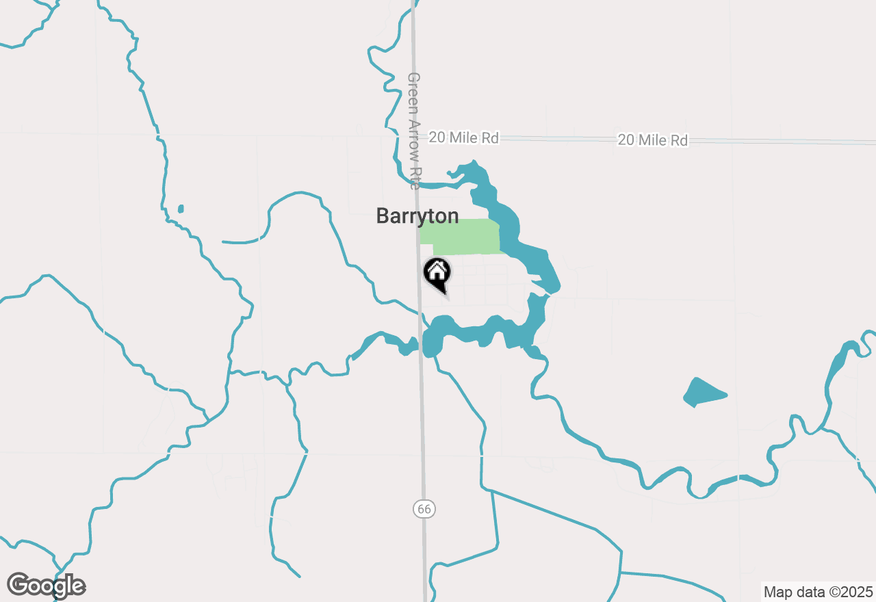 Map of 156 S Stearns Street, Barryton, MI 49305