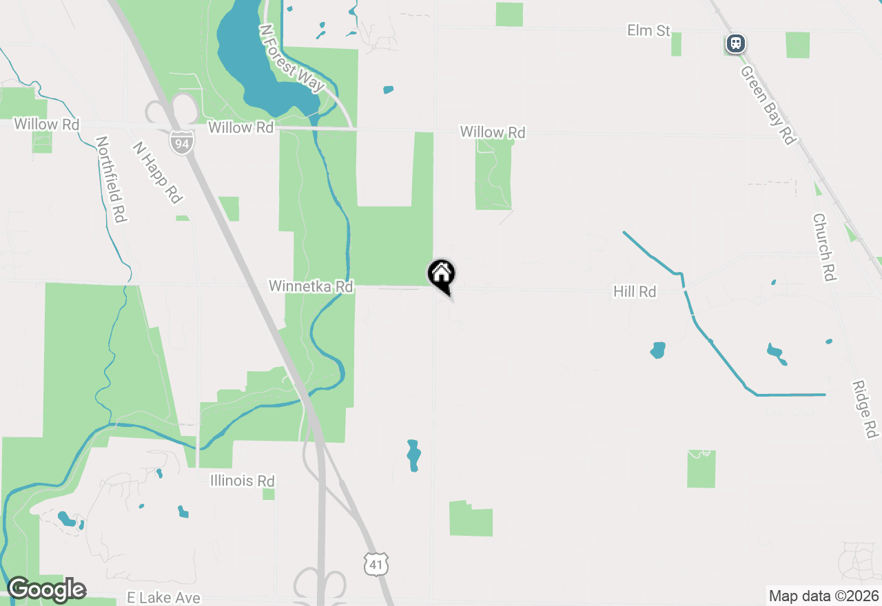 Map of 42 Woodley Road, Winnetka, IL 60093