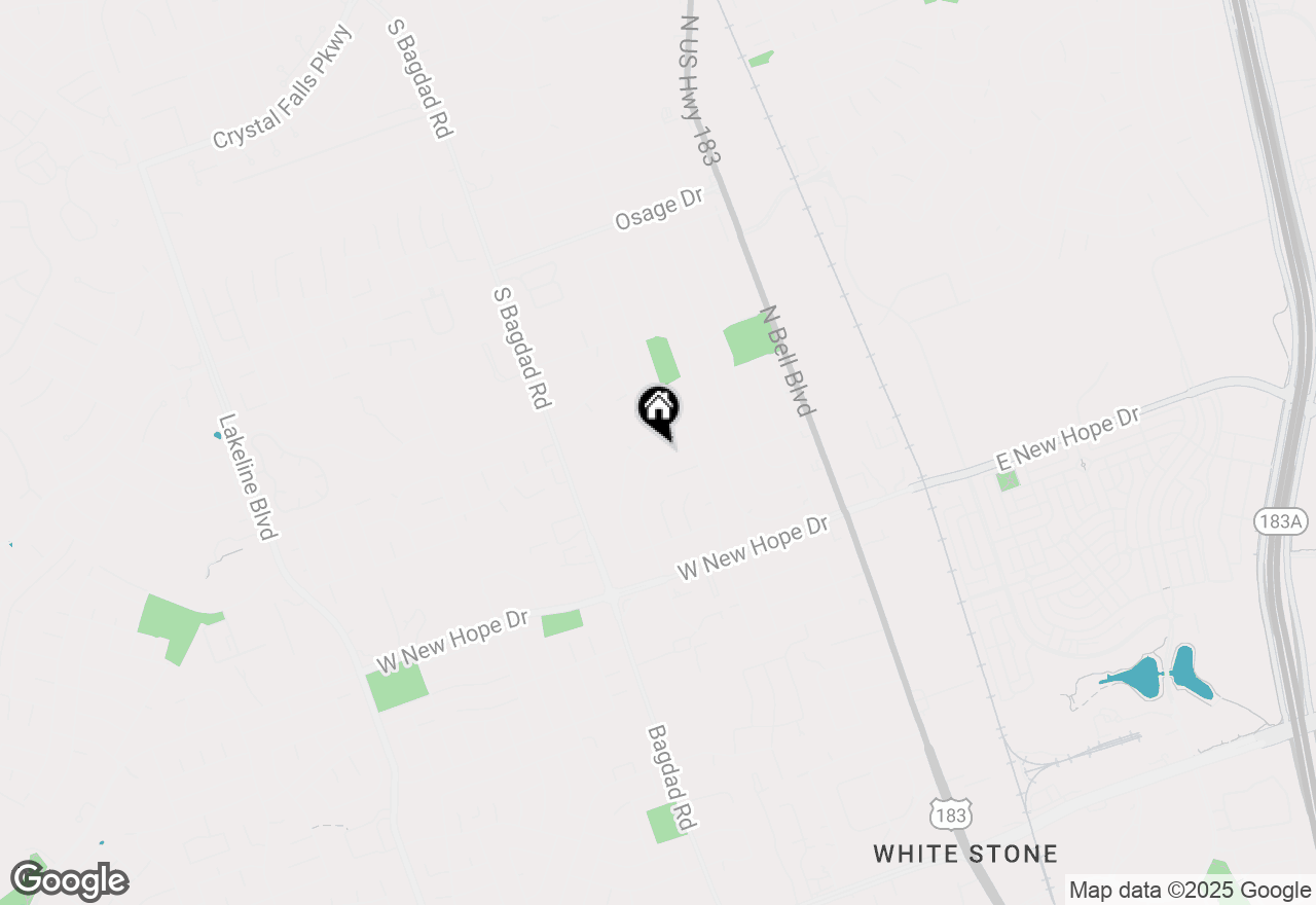 Map of 605 Amaryllis Ave, Cedar Park, TX 78613