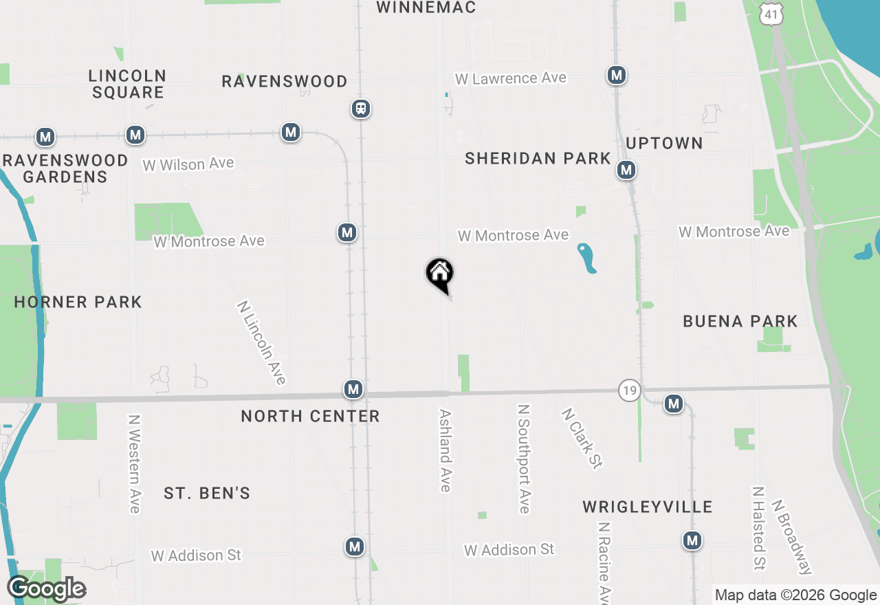 Map of 4216 N Ashland Avenue #G, Chicago, IL 60613