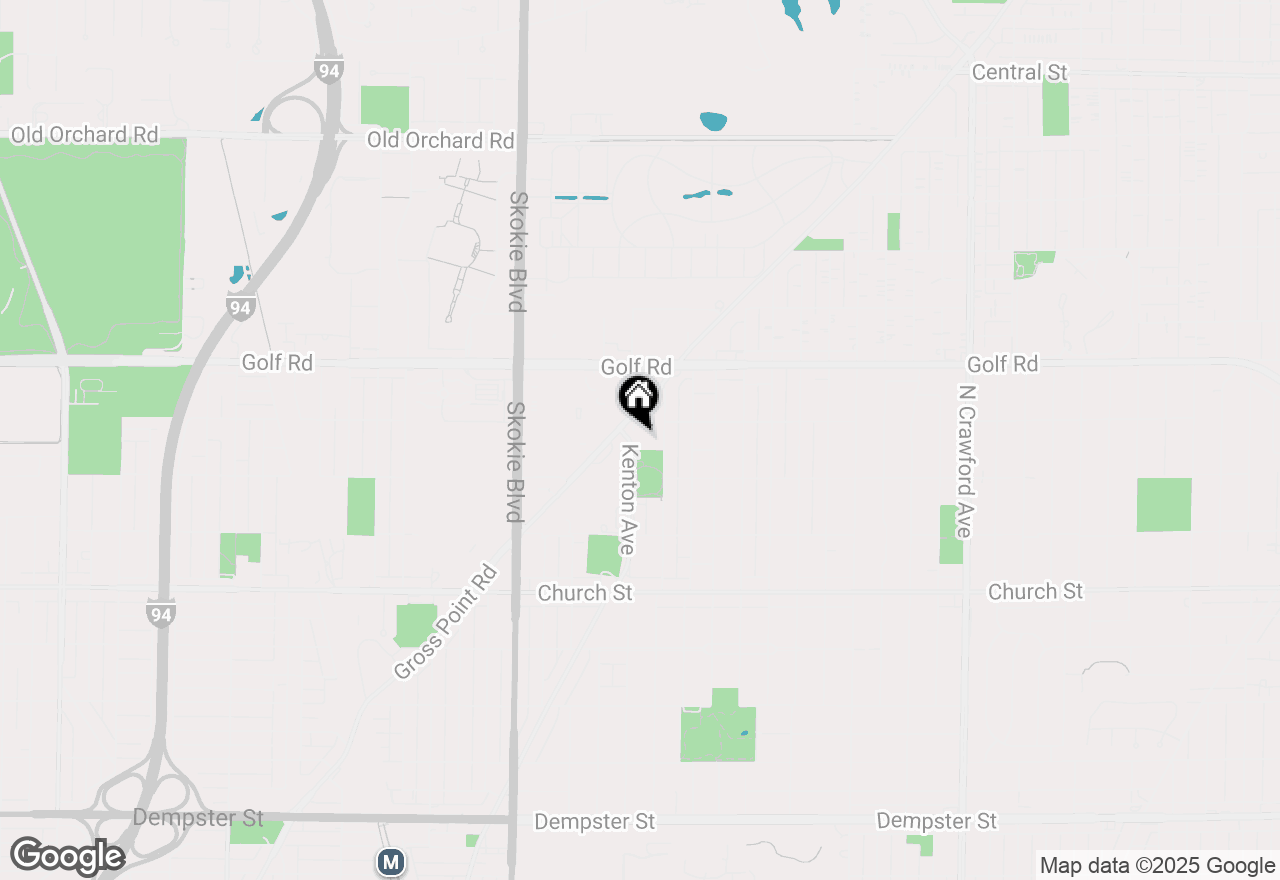 Map of 9445 Kenton Avenue #408, Skokie, IL 60076