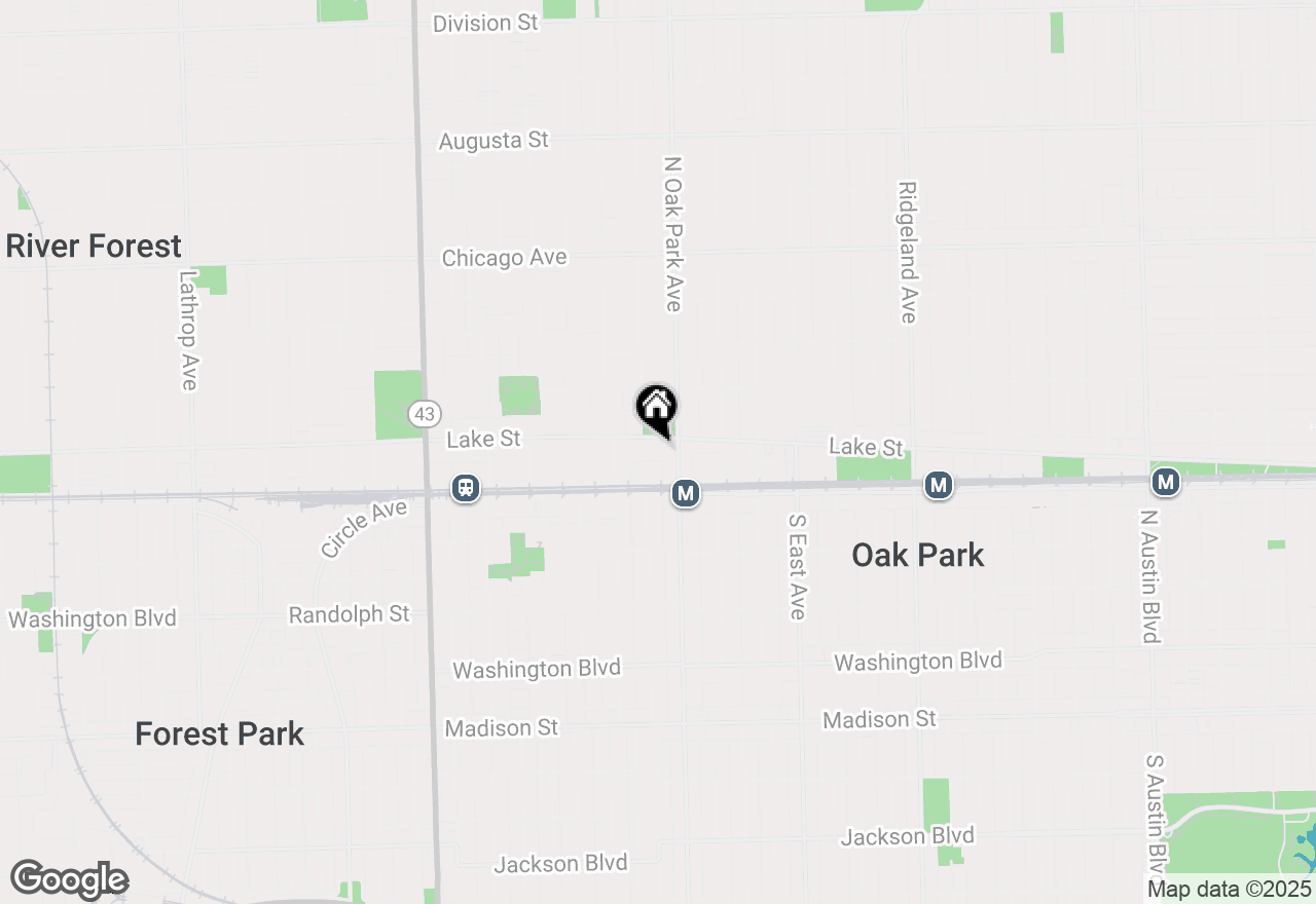 Map of 821 Lake Street #1S, Oak Park, IL 60301