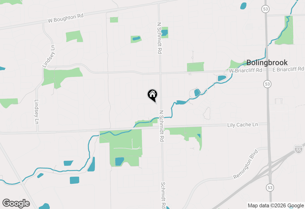 Map of 204 Mill Stream Drive, Bolingbrook, IL 60440