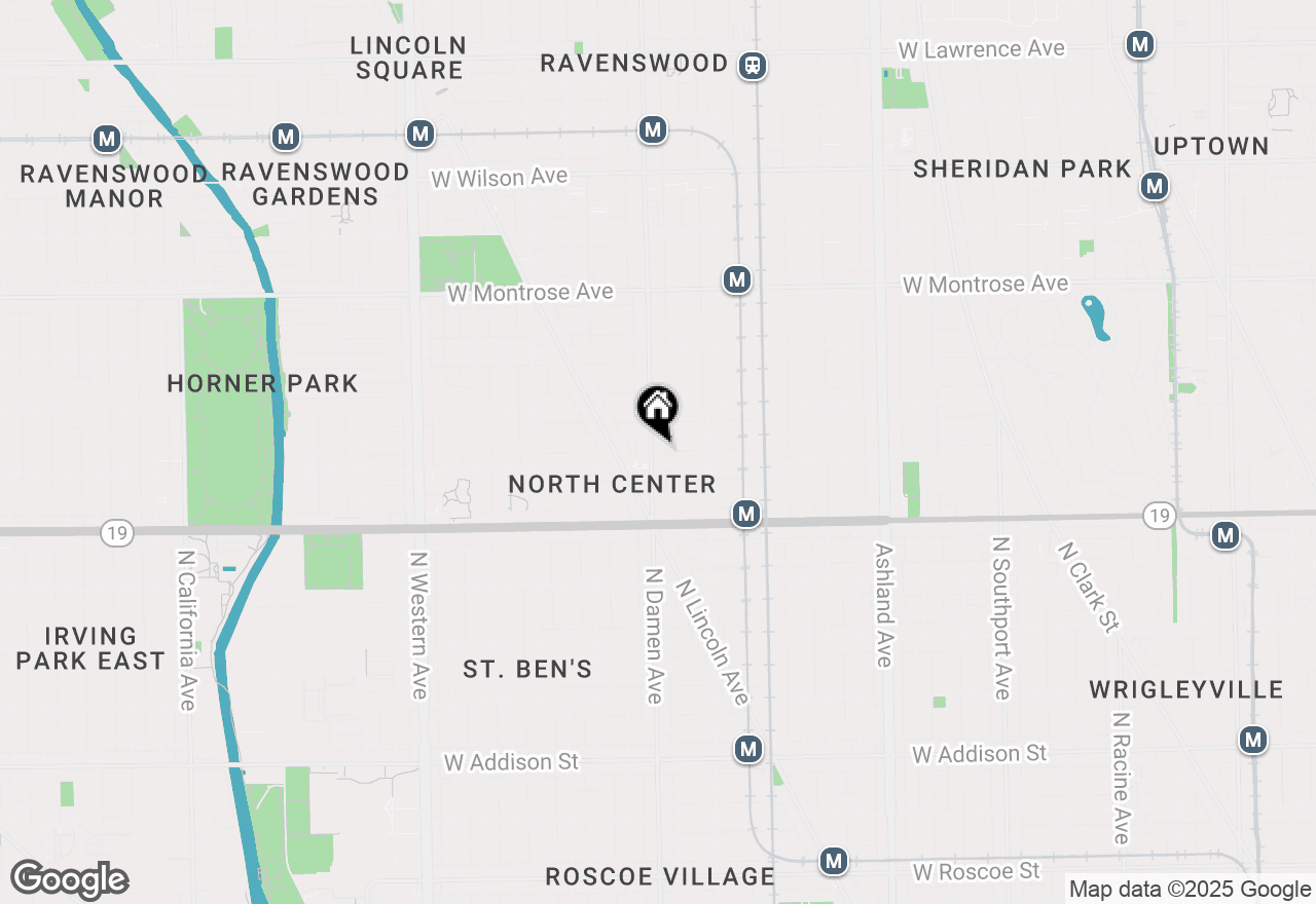 Map of 4113 N Damen Avenue #2F, Chicago, IL 60618