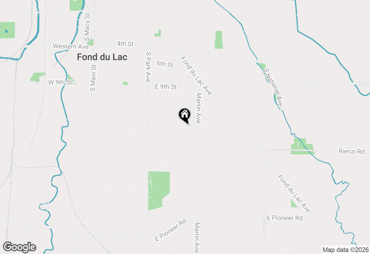 Map of 351 E 13th St, Fond Du Lac, WI 54935