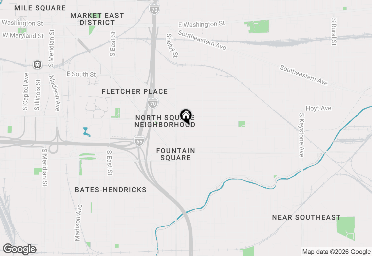Map of 830 Olive Street, Indianapolis, IN 46203