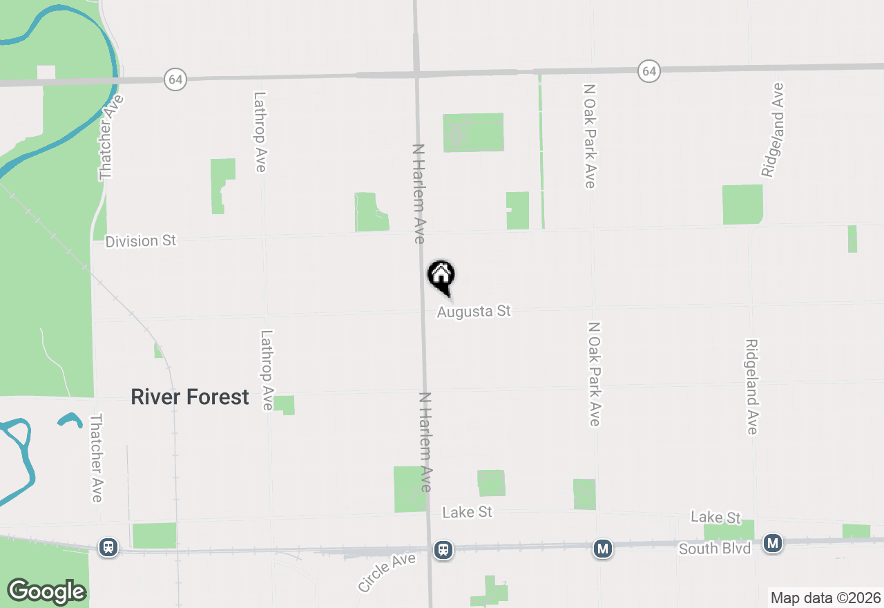 Map of 705 N Marion Street, Oak Park, IL 60302