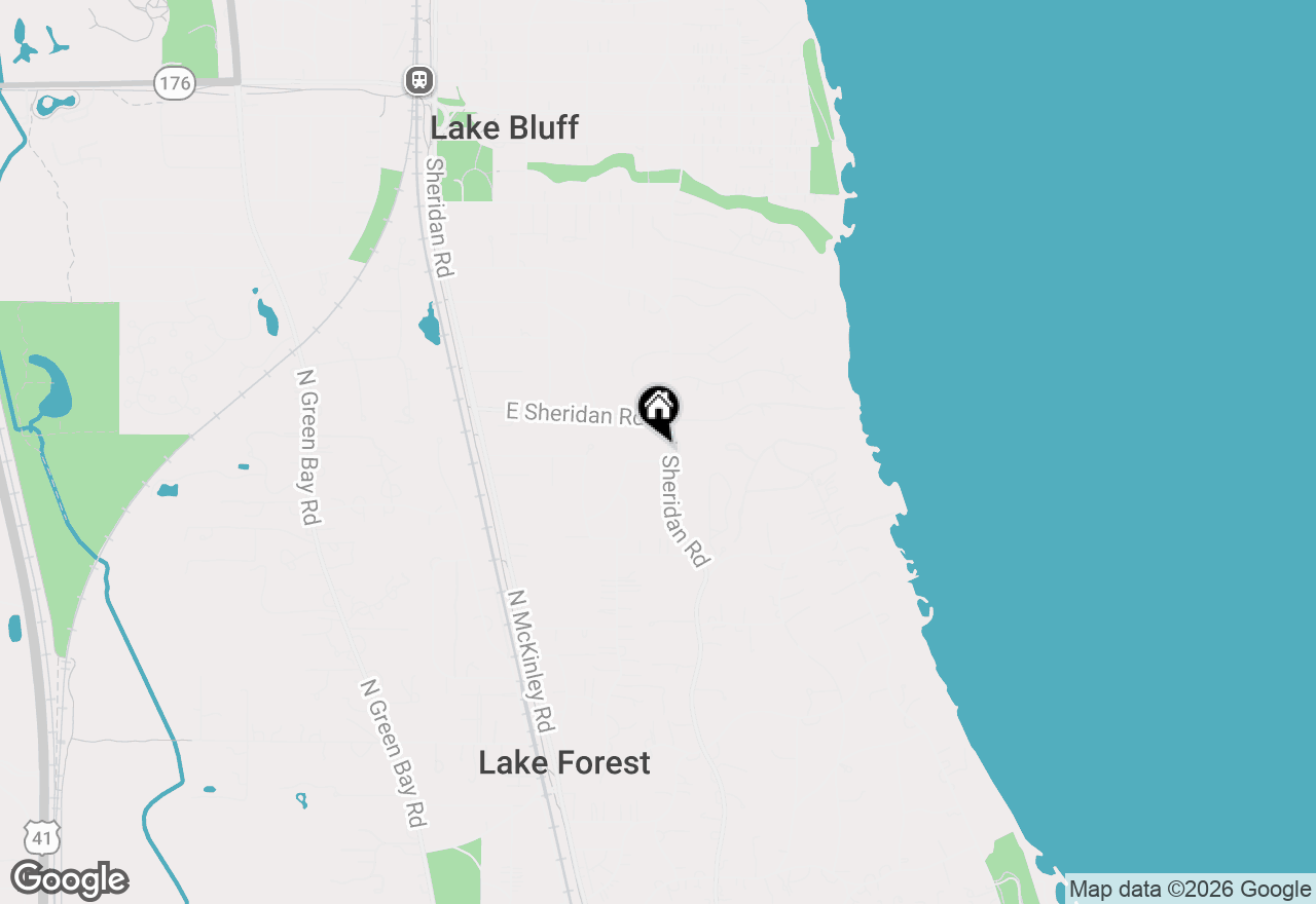 Map of 420 Ravine Park Drive, Lake Forest, IL 60045