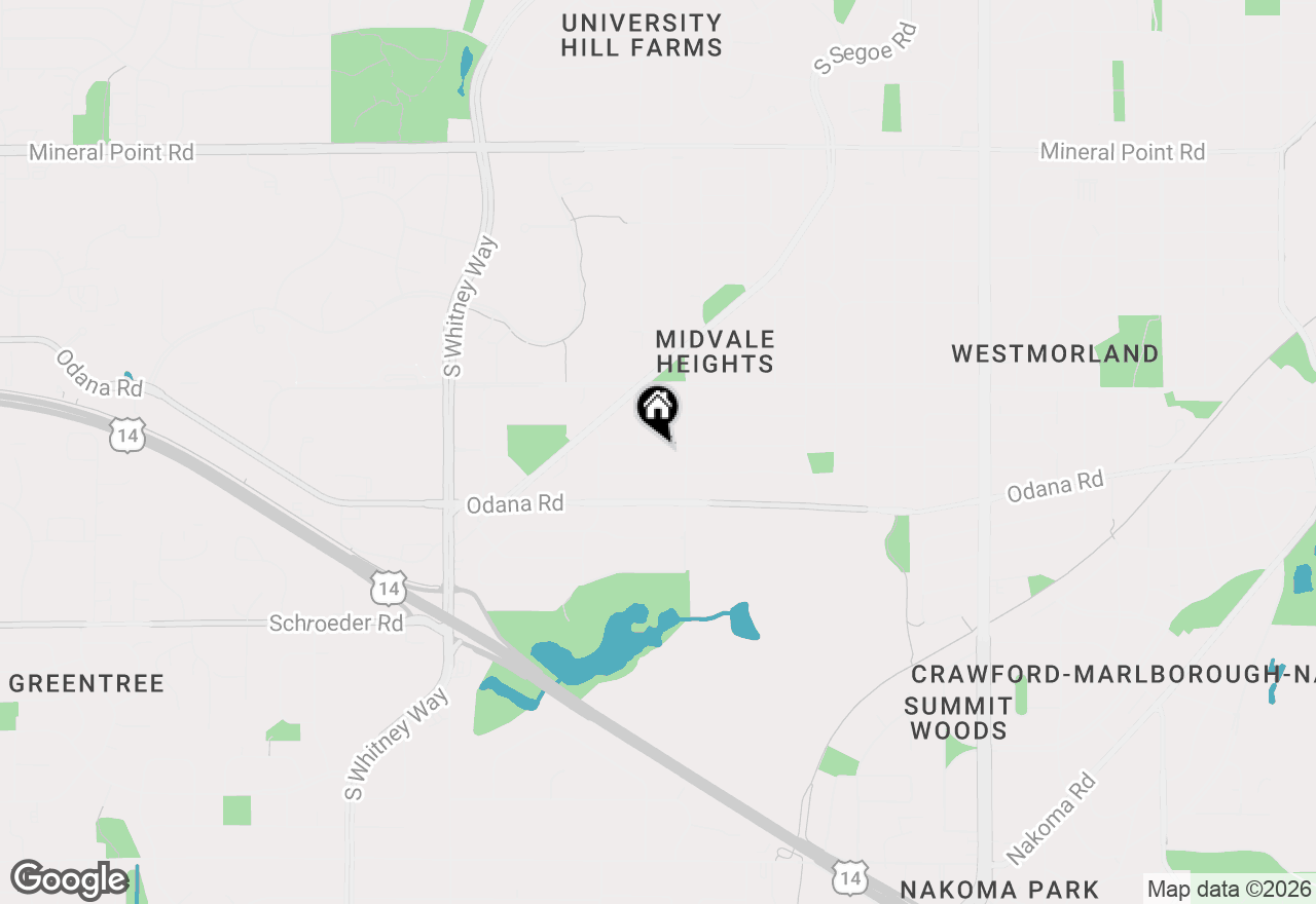 Map of 5017 Holiday Drive, Madison, WI 53711