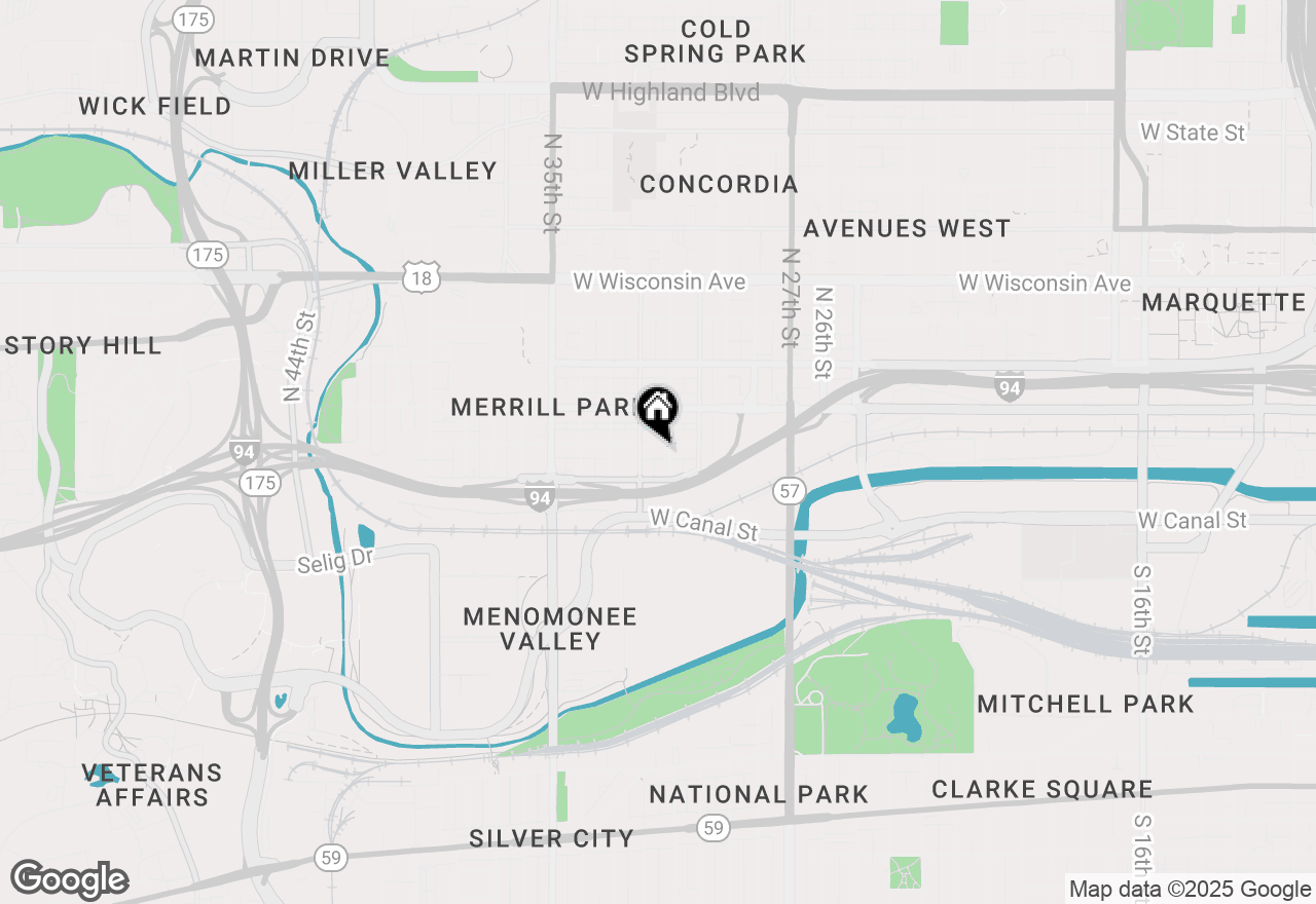 Map of 3111 W Mt Vernon Ave #3113, Milwaukee, WI 53208