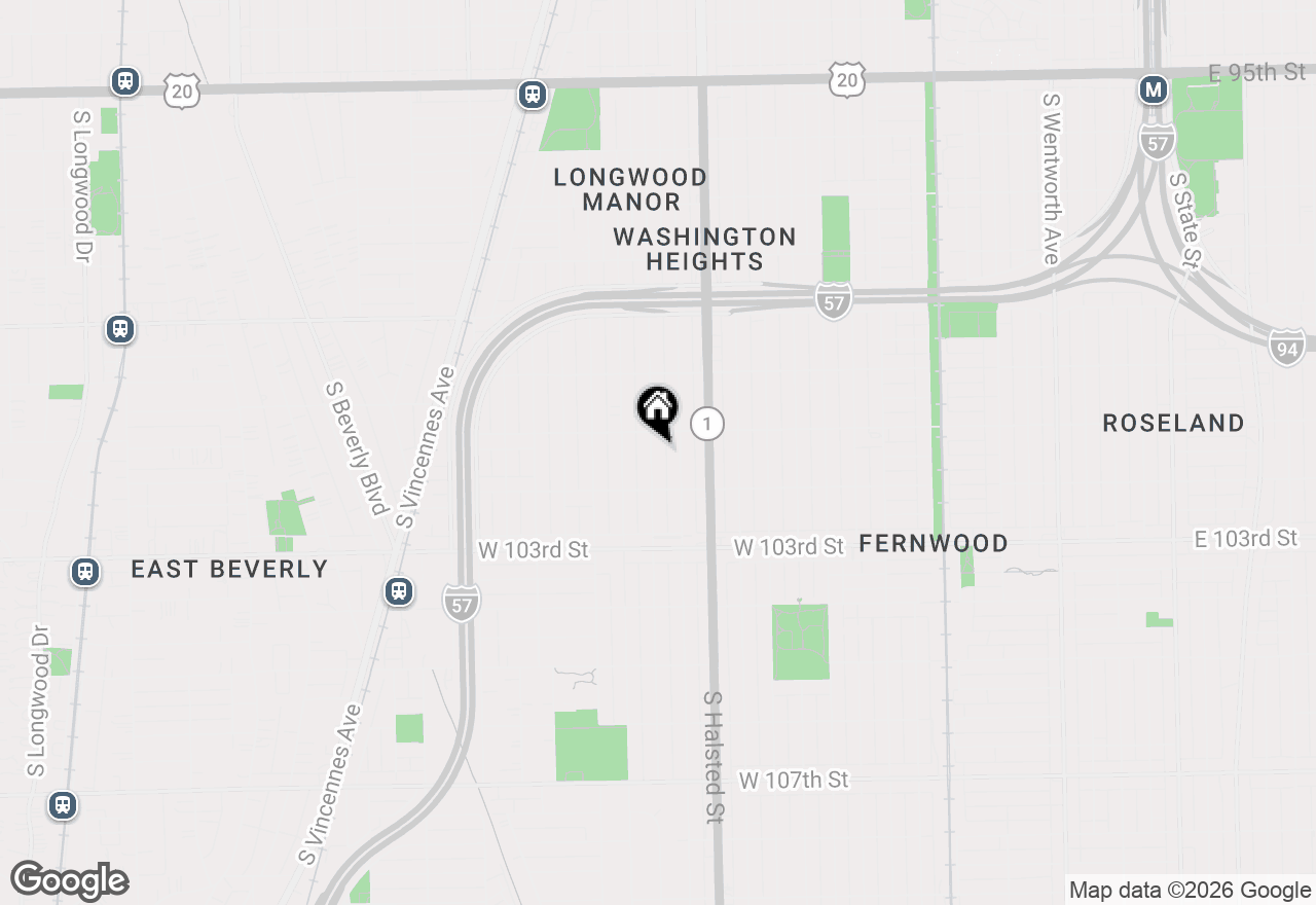 Map of 10119 S Peoria Street, Chicago, IL 60643