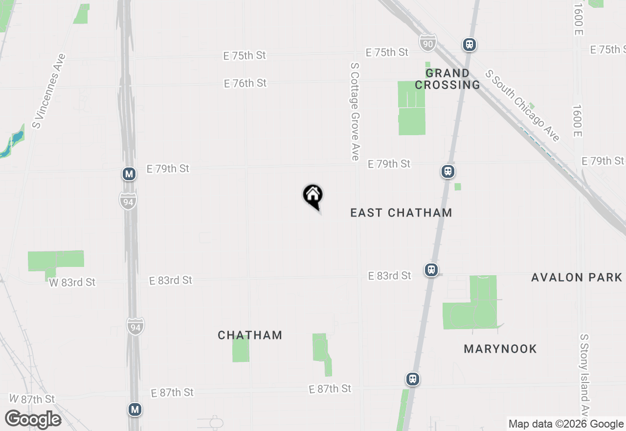 Map of (Address confidential), Chicago, Illinois 60619