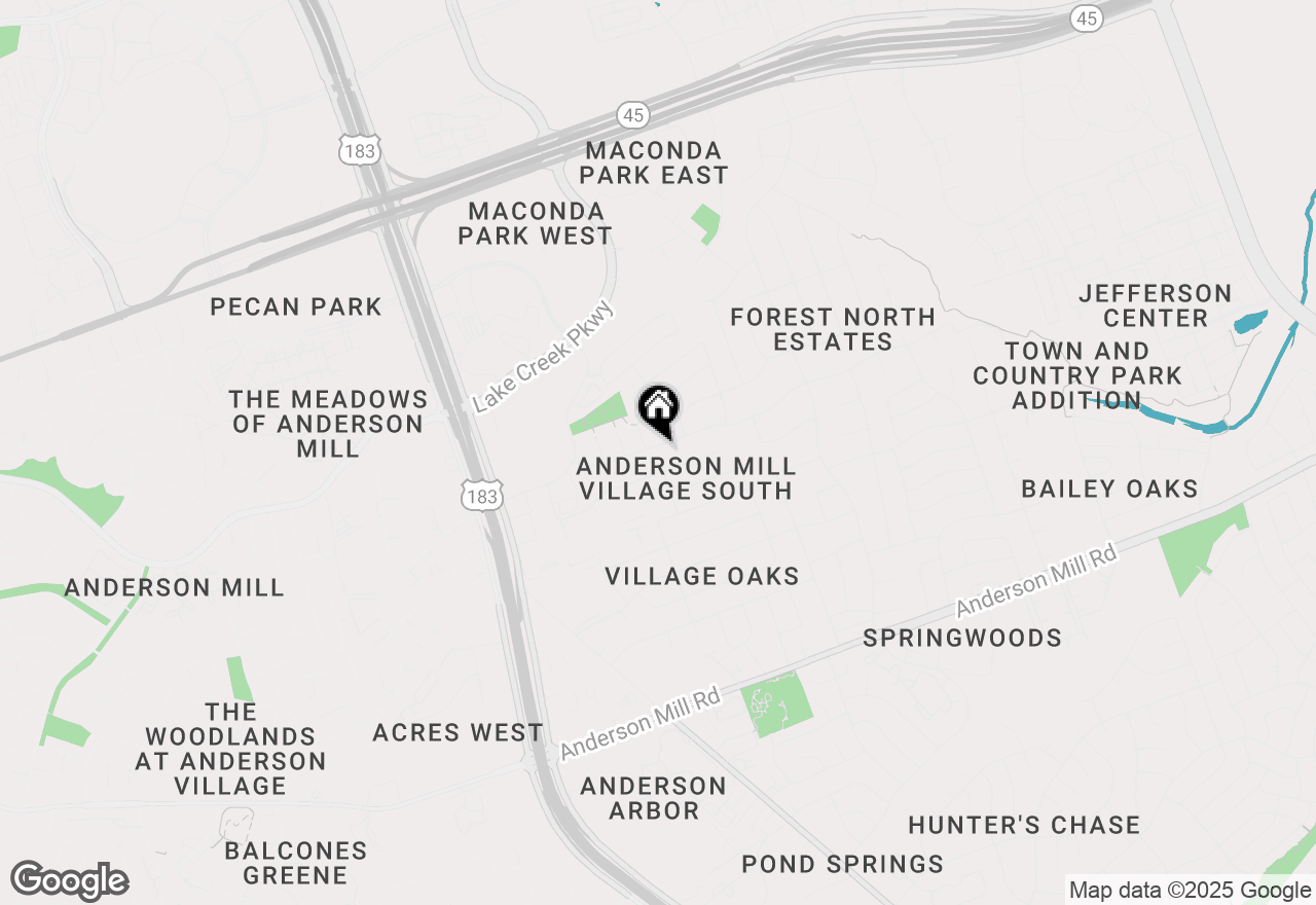 Map of 9715 Meadowheath Dr, Austin, TX 78729