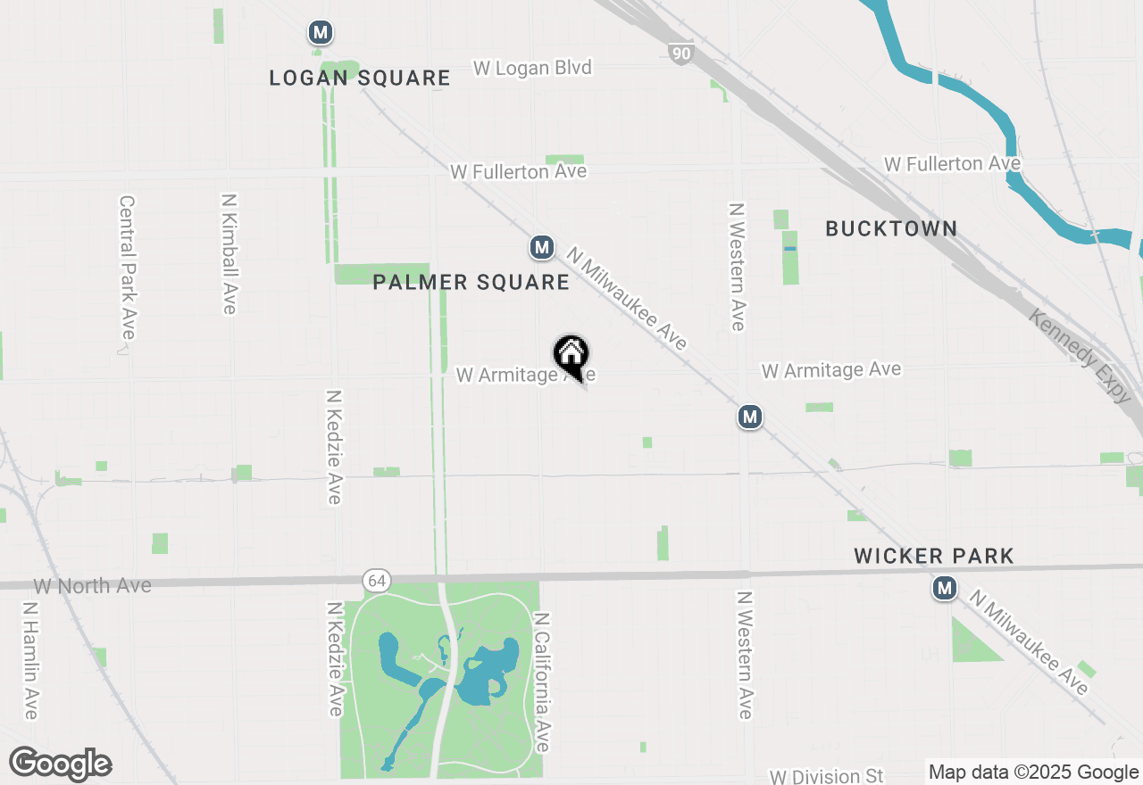 Map of 1935 N Fairfield Avenue #112, Chicago, IL 60647