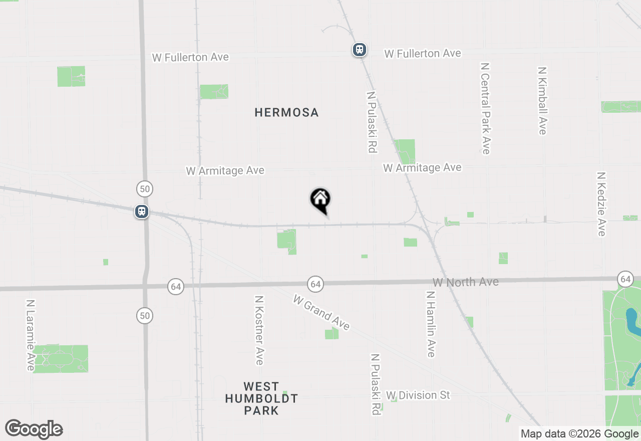 Map of 1807 N Keeler Avenue, Chicago, IL 60639