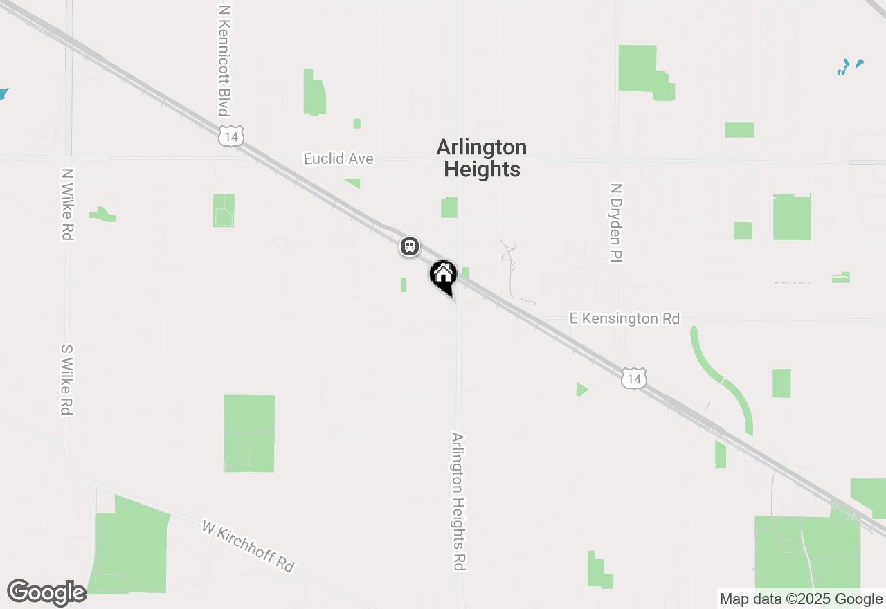 Map of 77 S Evergreen Avenue #507, Arlington Heights, IL 60005