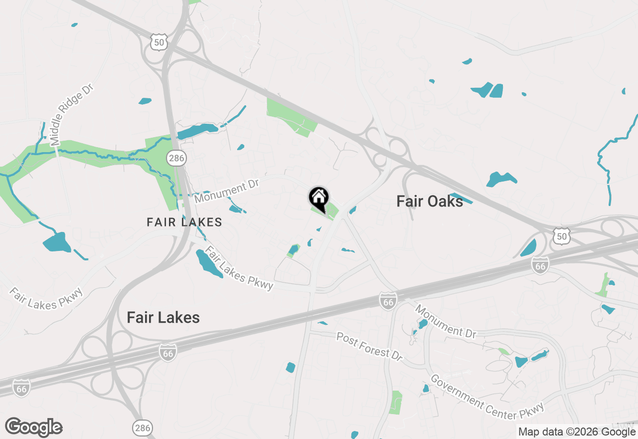 Map of 12233 Fairfield House Drive #206B, Fairfax, VA 22033