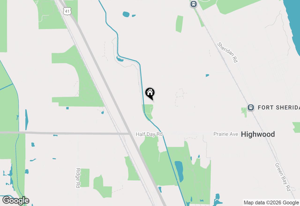 Map of 2840 Twin Oaks Drive, Highland Park, IL 60035