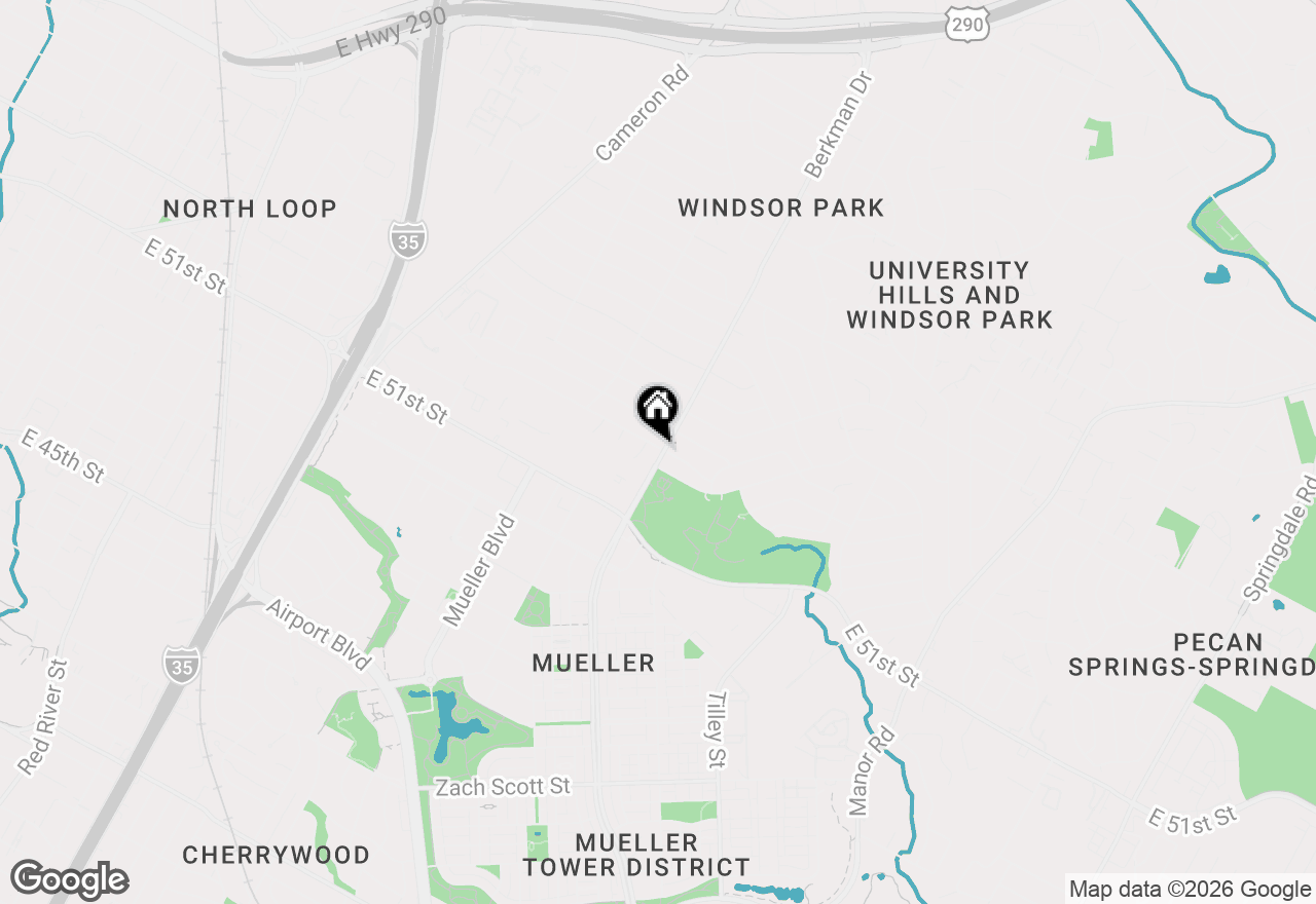 Map of 5212 Berkman Dr, Austin, TX 78723