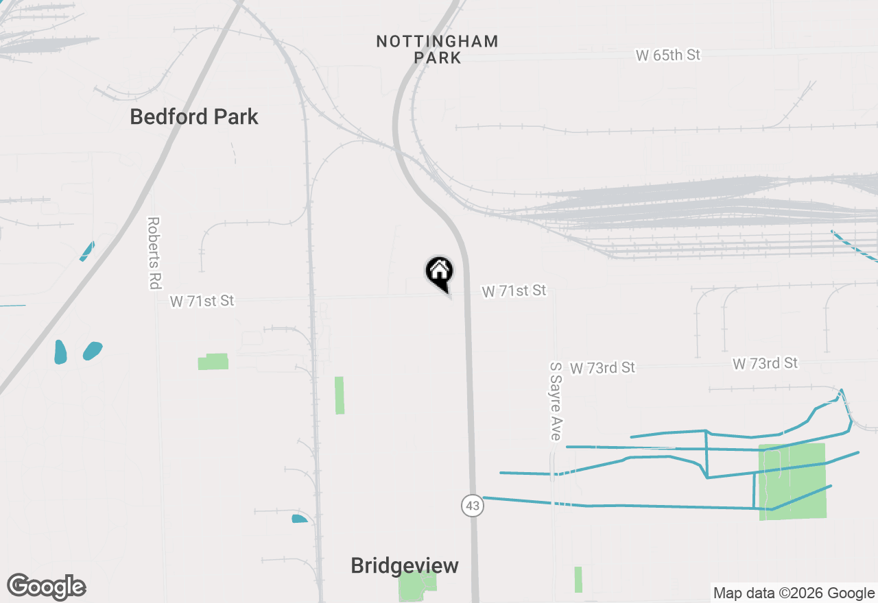 Map of 7235 W 71st Street #7235-4, Bridgeview, IL 60455