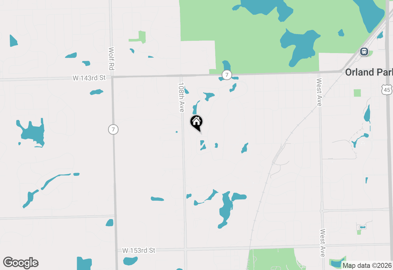 Map of 10718 Hollow Tree Road, Orland Park, IL 60462