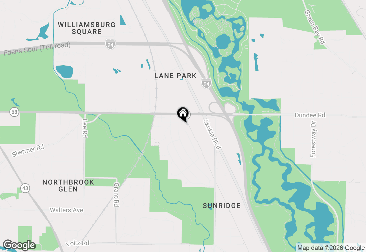 Map of 603 Gregg Road, Northbrook, IL 60062